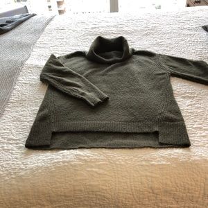 Bailey44 Olive Green oversized turtleneck sweater